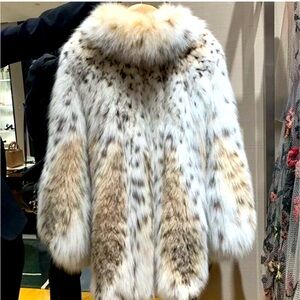 Gorgeous Faux Lynx Coat
